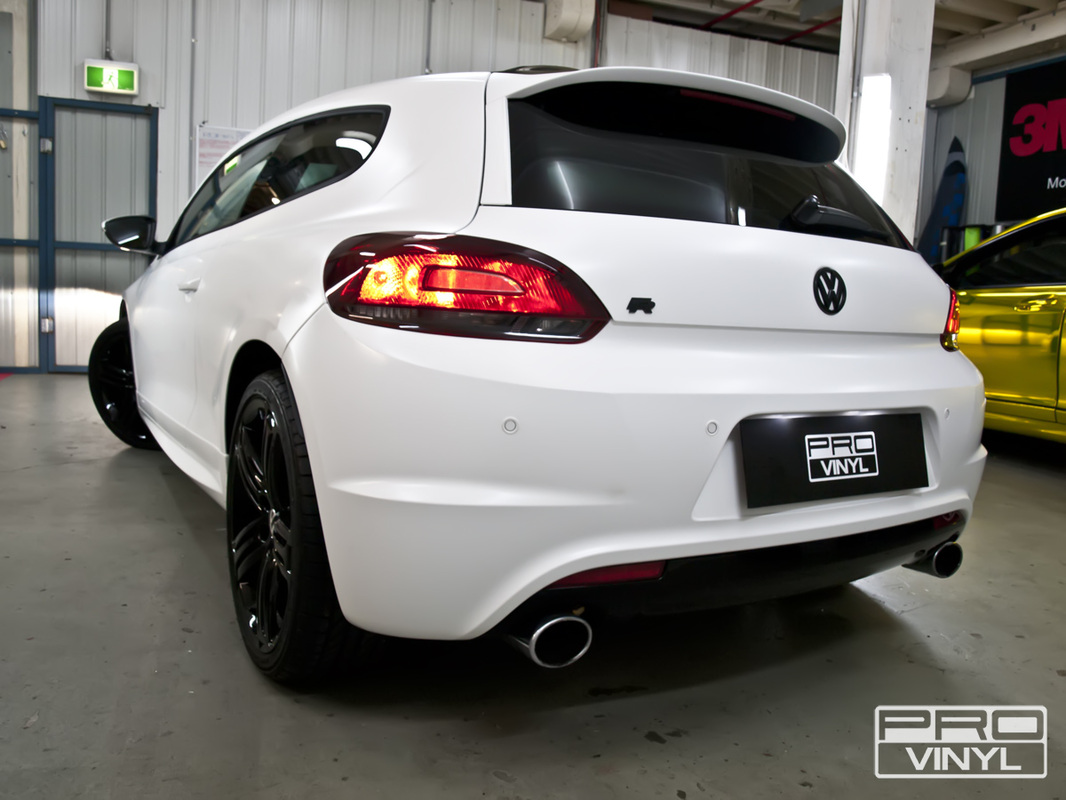 New black Scirocco Coupe in stunning 3m satin white | Sydney