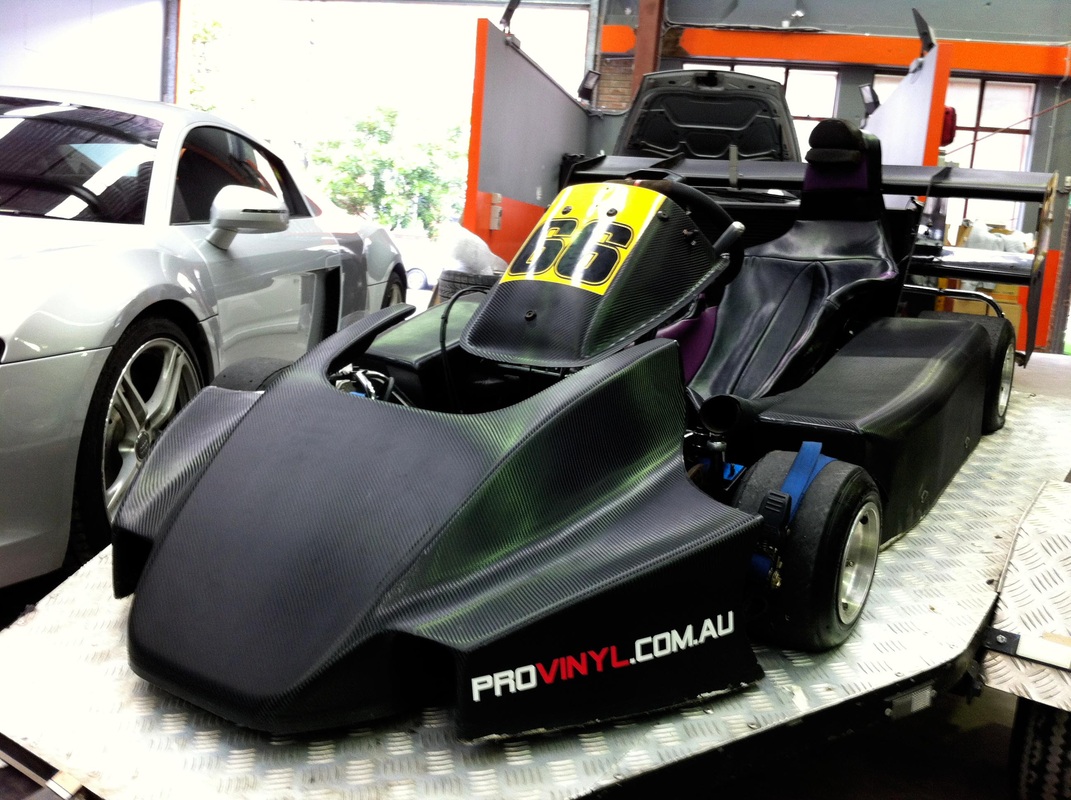 100HP GO-CART wrapped in carbon fibre | Sydney