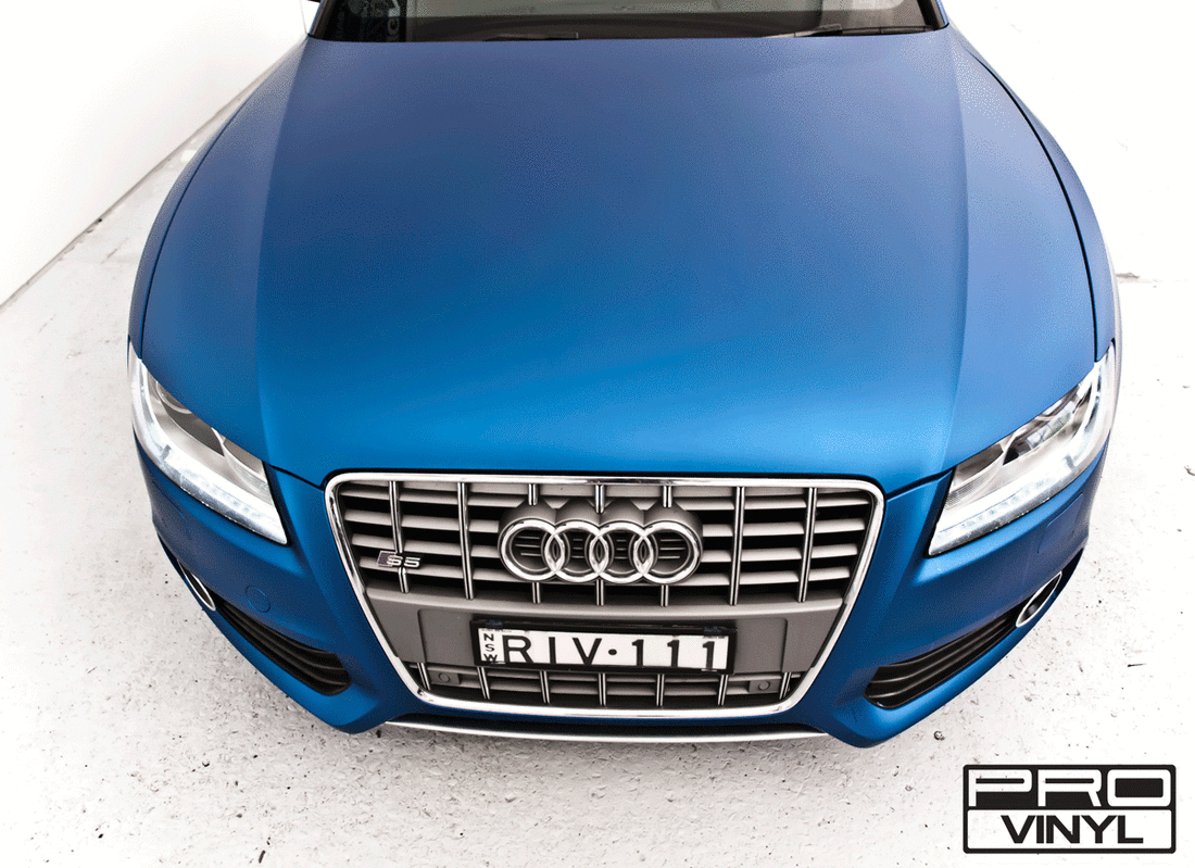 Deep soft blue vinyl Audi S5 | Sydney