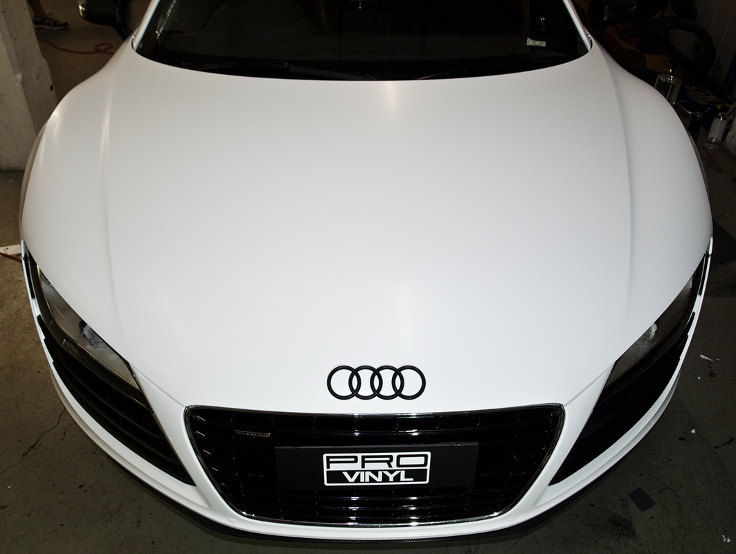Wrap Audi R8 in satin white