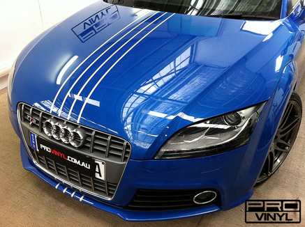Audi TT-s  silver stripes and silver brake calipers | Sydney