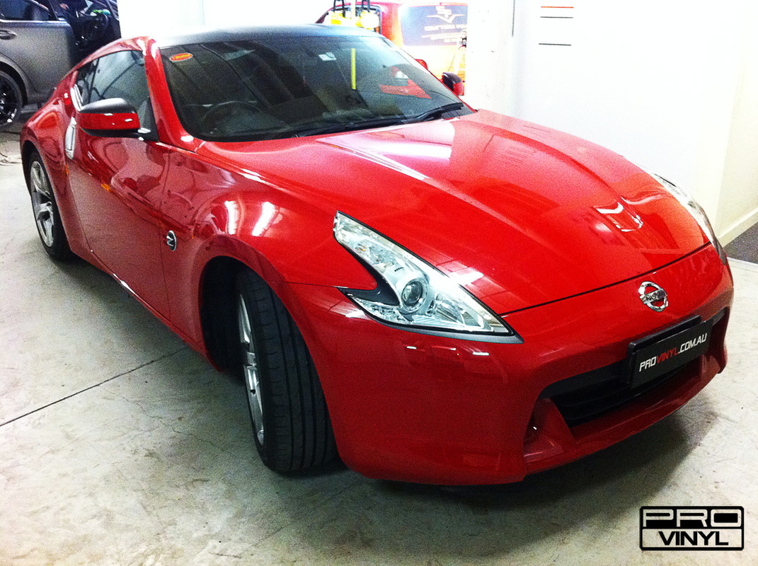 Nissan 370Z a unique touch to finish up this project from pro vinyl