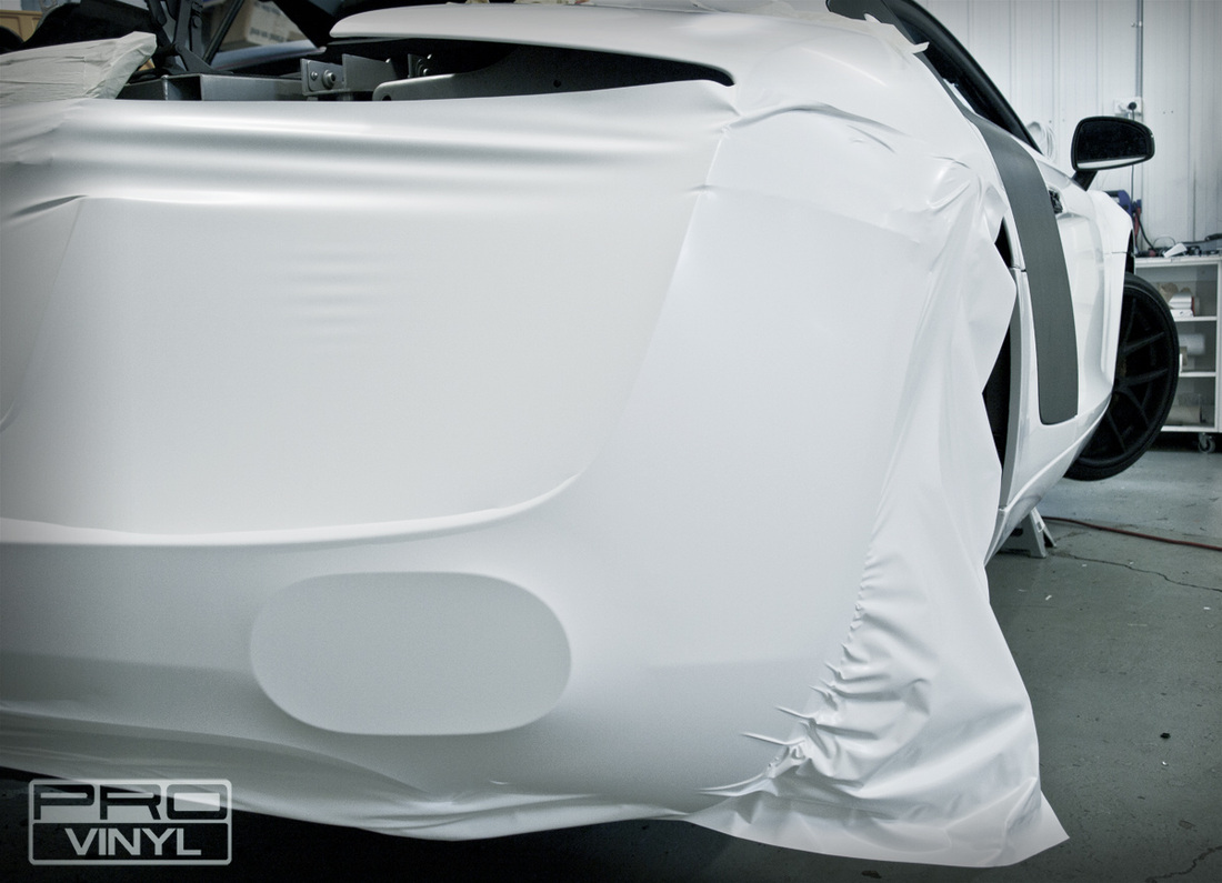 Wrap Audi R8 in satin white