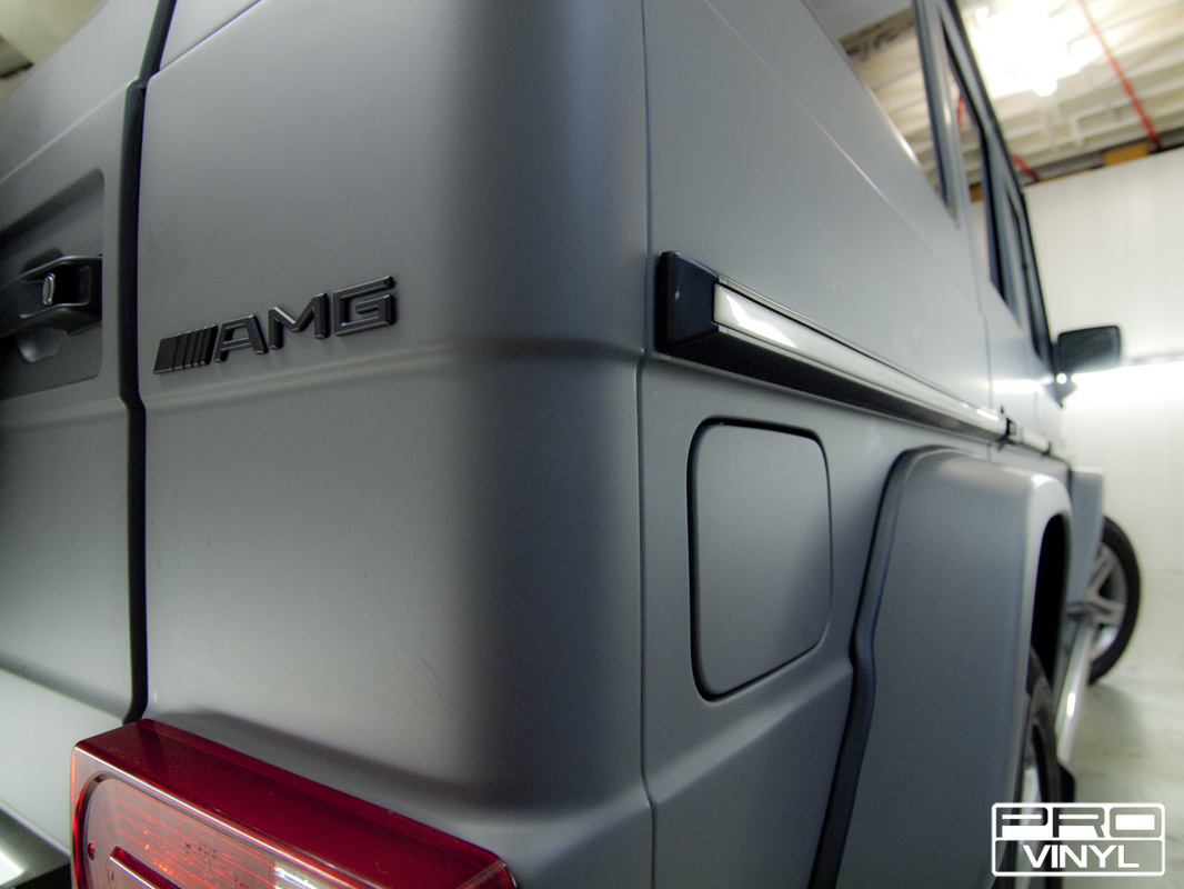 A standard full wrap in combat grey for Mercedes G CLASS AMG