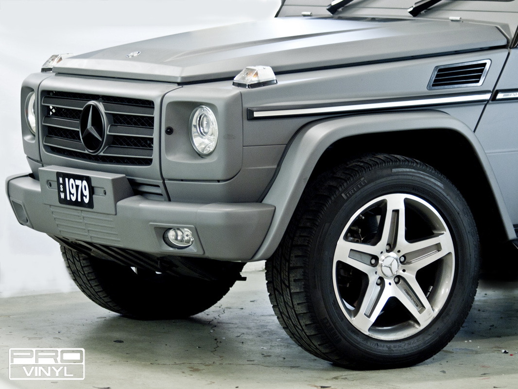 A standard full wrap in combat grey for Mercedes G CLASS AMG