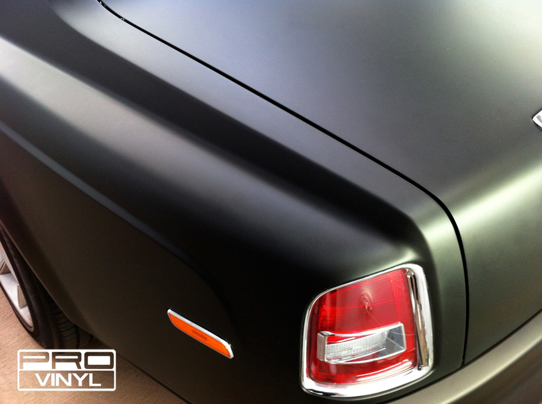 Rolls-Royce Phantom wrapped in black matte vinyl | Sydney