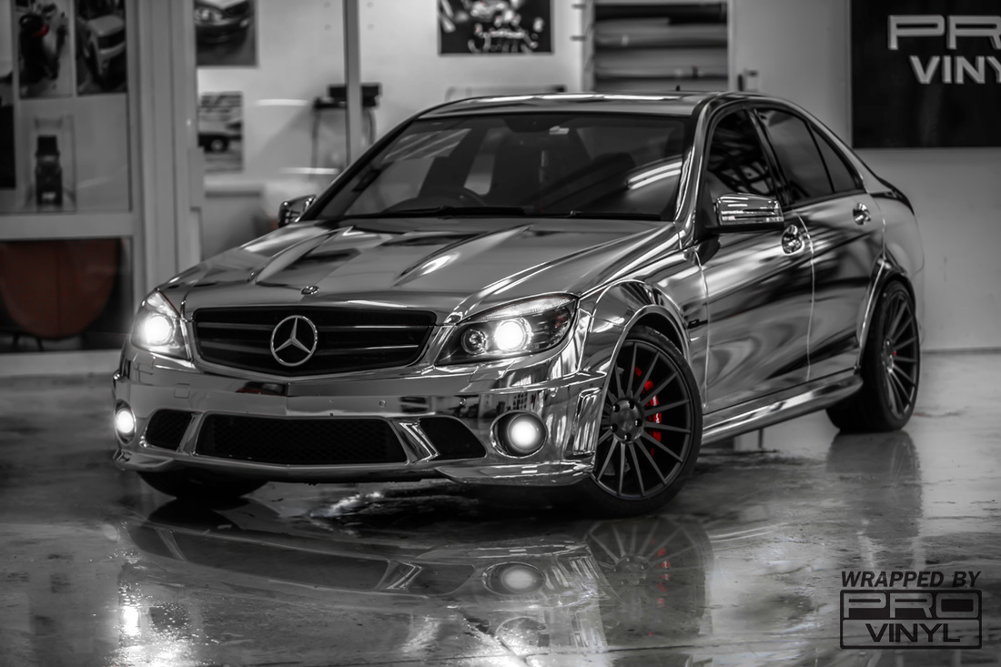 Full wrap in chrome for Mercedes c63 amg | Sydney