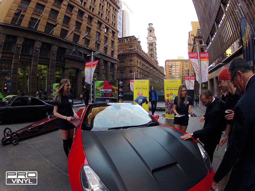 Promotion  for motor ex event at Martin Place | Sydney