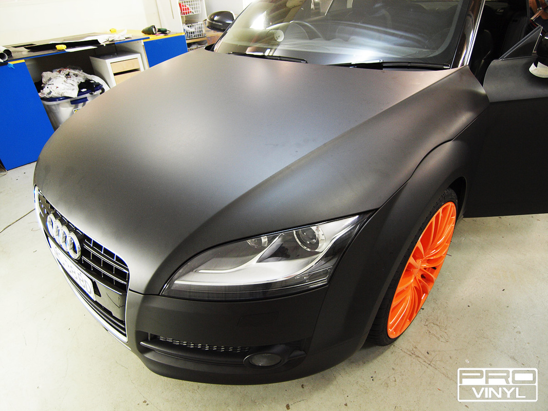 Audi TT  with matte black vinyl