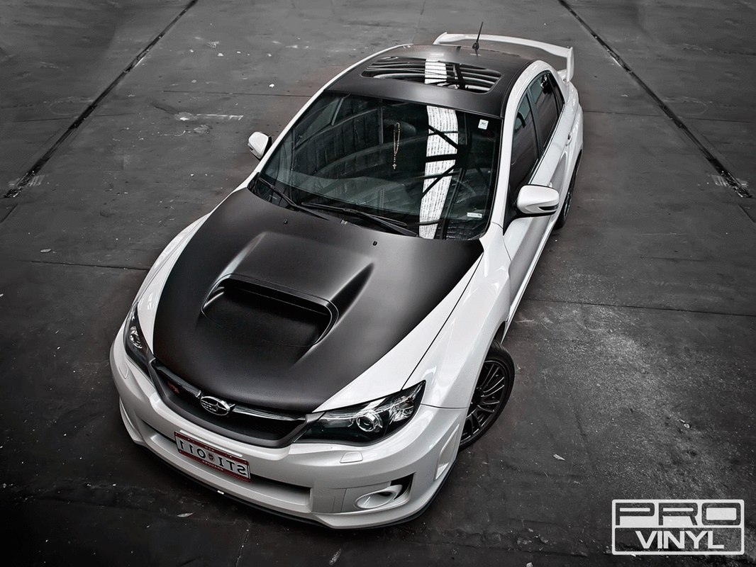 Subaru matte black roof