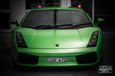 Full green vinyl wrap for Lamborghini Gallardo