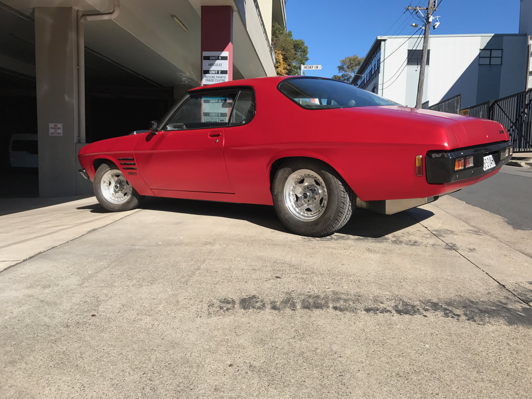 Holden HQ Monaro GTS in red chrome  car wrap