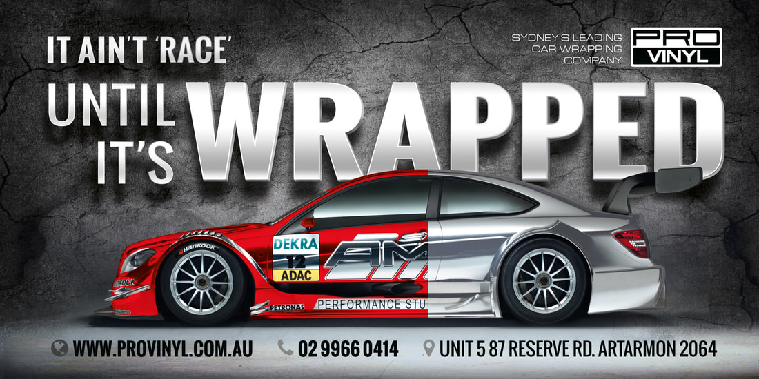 Racing car livery design custom wrap Sydney
